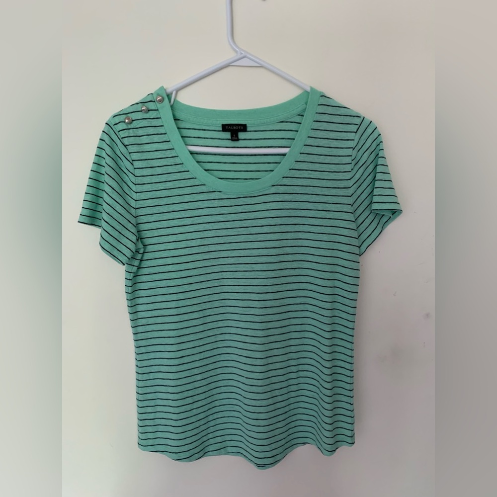 Linen Stripe Tee